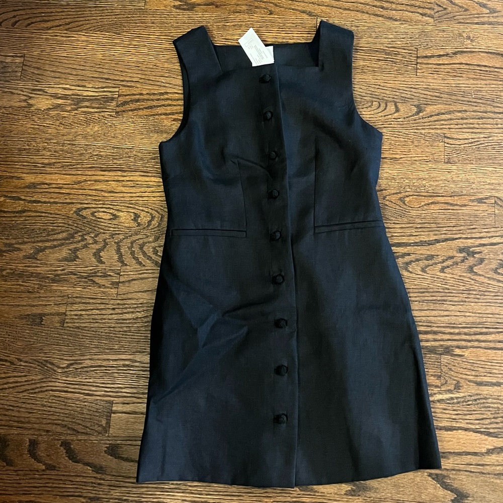 Posse Linen little black dress NWT - Picture 2 of 7